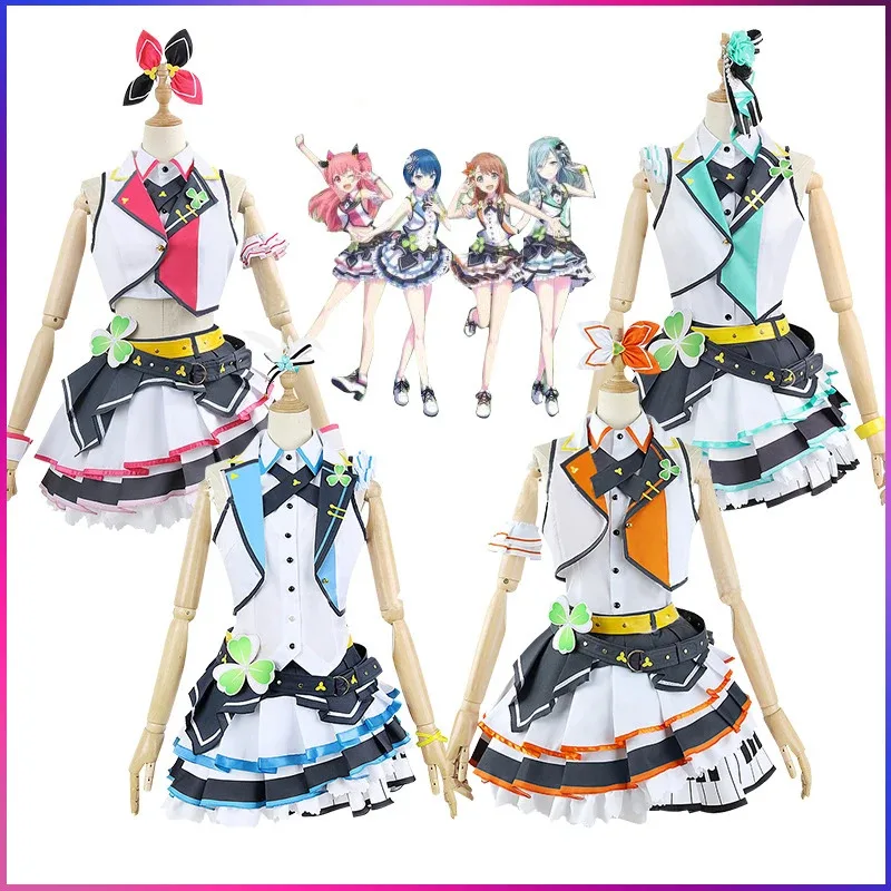 

XT8Project Sekai Colorful Stage feat Cosplay Costum MORE MORE JUMP Kiritani Haruka Hanasato Minori Momoi Airi Hinomori ShizXT6@!
