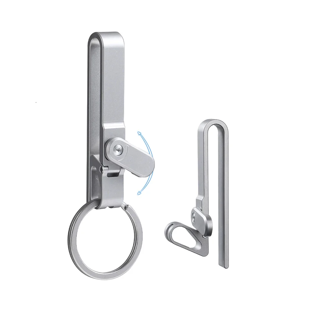 

Брелок из титанового сплава с замком, антиудачное отверстие, многофункциональный, подходит для различных инструментов EDC для брюк