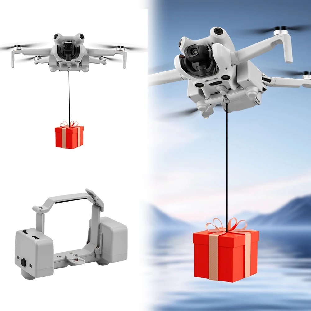 Sistem Jatuh Udara Umpan Pancing Hadiah Pernikahan Drone Perangkat Jatuh Udara Drone Sistem Pelempar Jatuh Udara untuk Aksesori DJI Mini 4 Pro