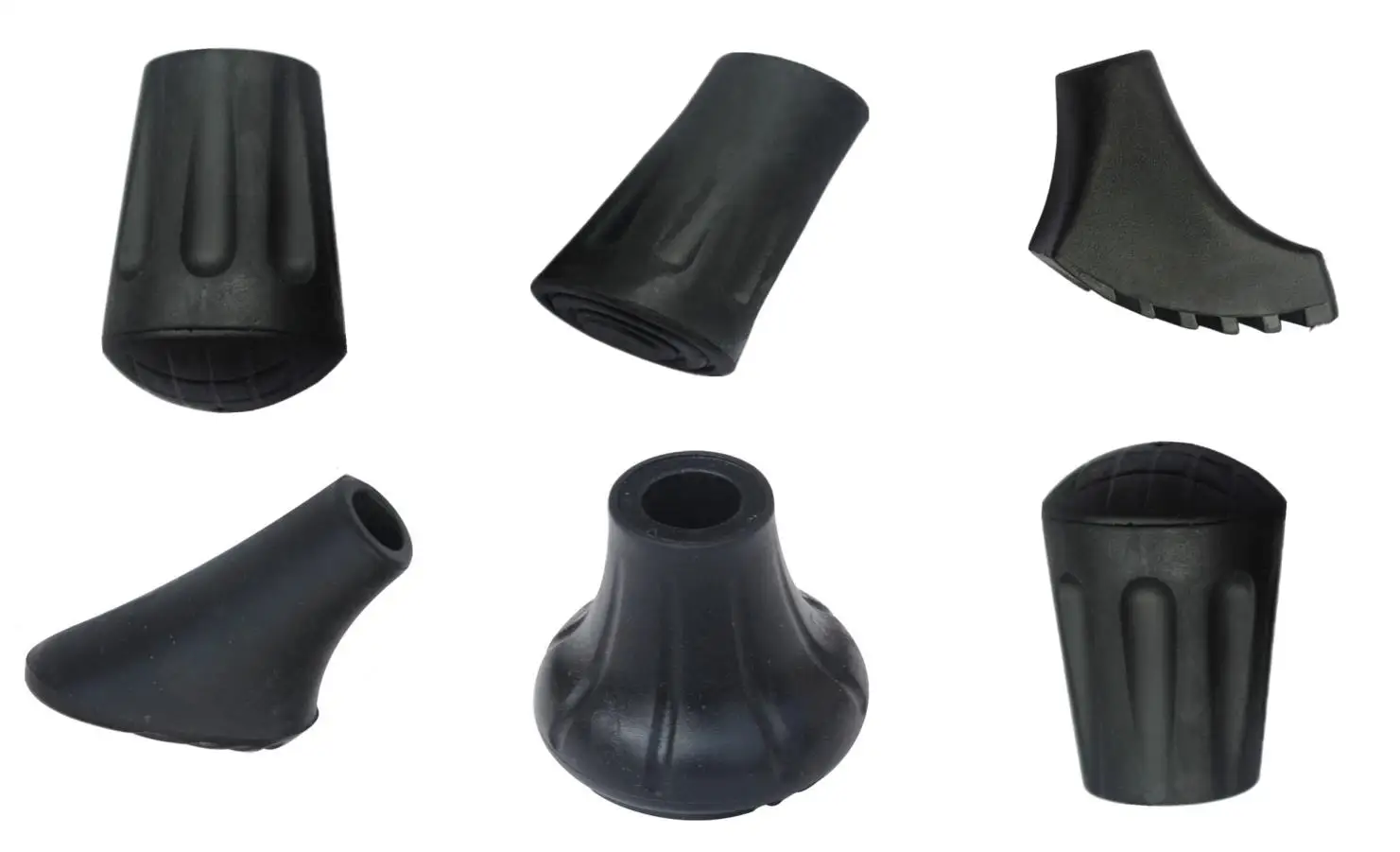 Replacement Rubber Ferrule for Walking Cane Crutch Trekking Pole Ensures Secure Contact on Sloped or Slippery Roads