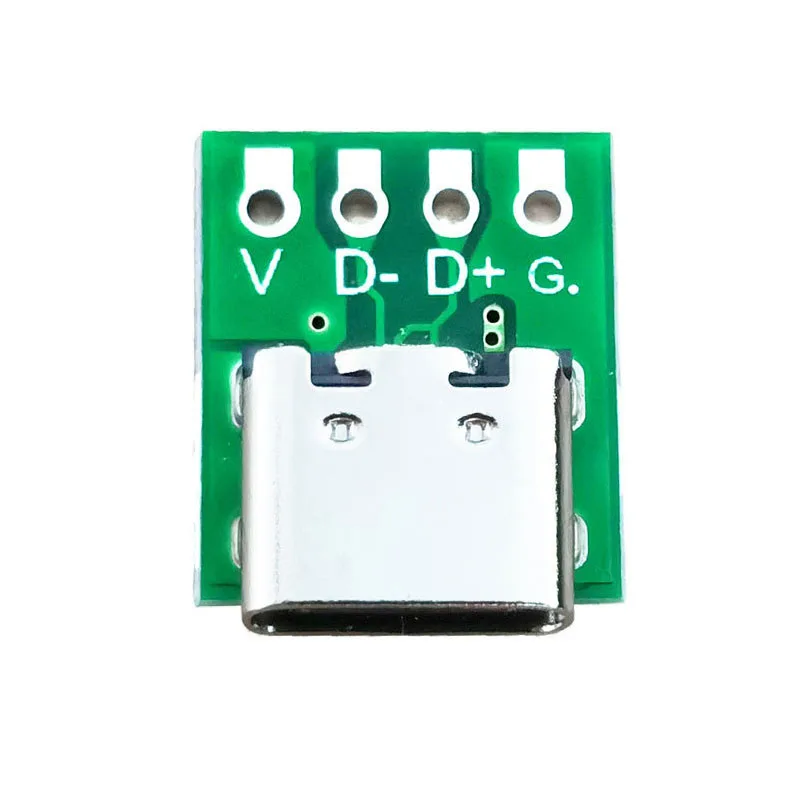 

USB3.1 Type C Connector 1-3-5PC Phone Test PCB Board Adapter Dual Face 16Pin to 2.54 Socket Data Transfer Power Convert Card