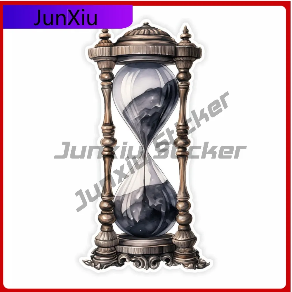 القوطية Clepsydra الساعة الرملية الشارات ملصق فينيل مقاوم للماء X 500 دراجة نارية ملصقات سيارة الديكور Suv نافذة غطاء الغيتار Acce