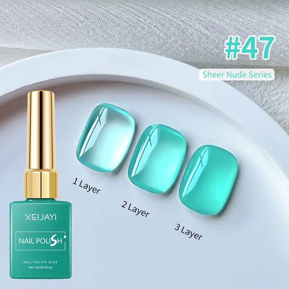 8 สีเจลเล็บชุด 15ml Stained Glass GEL สีชมพู,สีฟ้า,NUDE สีเล็บเจลสําหรับ UV โคมไฟเล็บสินค้า