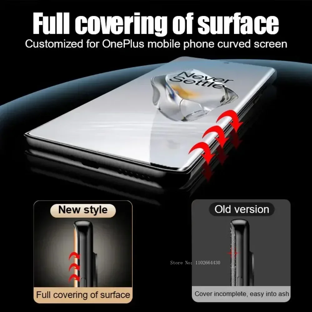 2 Stuks Gehard Glas Smartphone Voor Oneplus 13 12 11 Beschermende Film 10 9 8 Pro Ace 2 3 pro Volledige Cover Telefoon Screen Protector