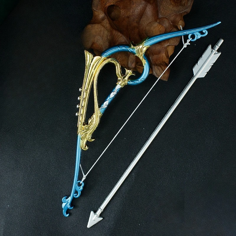 Neue 17 cm Bogen Pfeil Schwert Anime Weitkampf Waffen Modell Legierung Handwerk Spiel Peripheriegeräte Sammlung Festival Geschenke Spielzeug kind