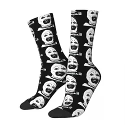 Funny Men's Socks Art The  Retro Terrifier Horror Films Hip Hop Casual Crew Sock Gift Pattern Printed