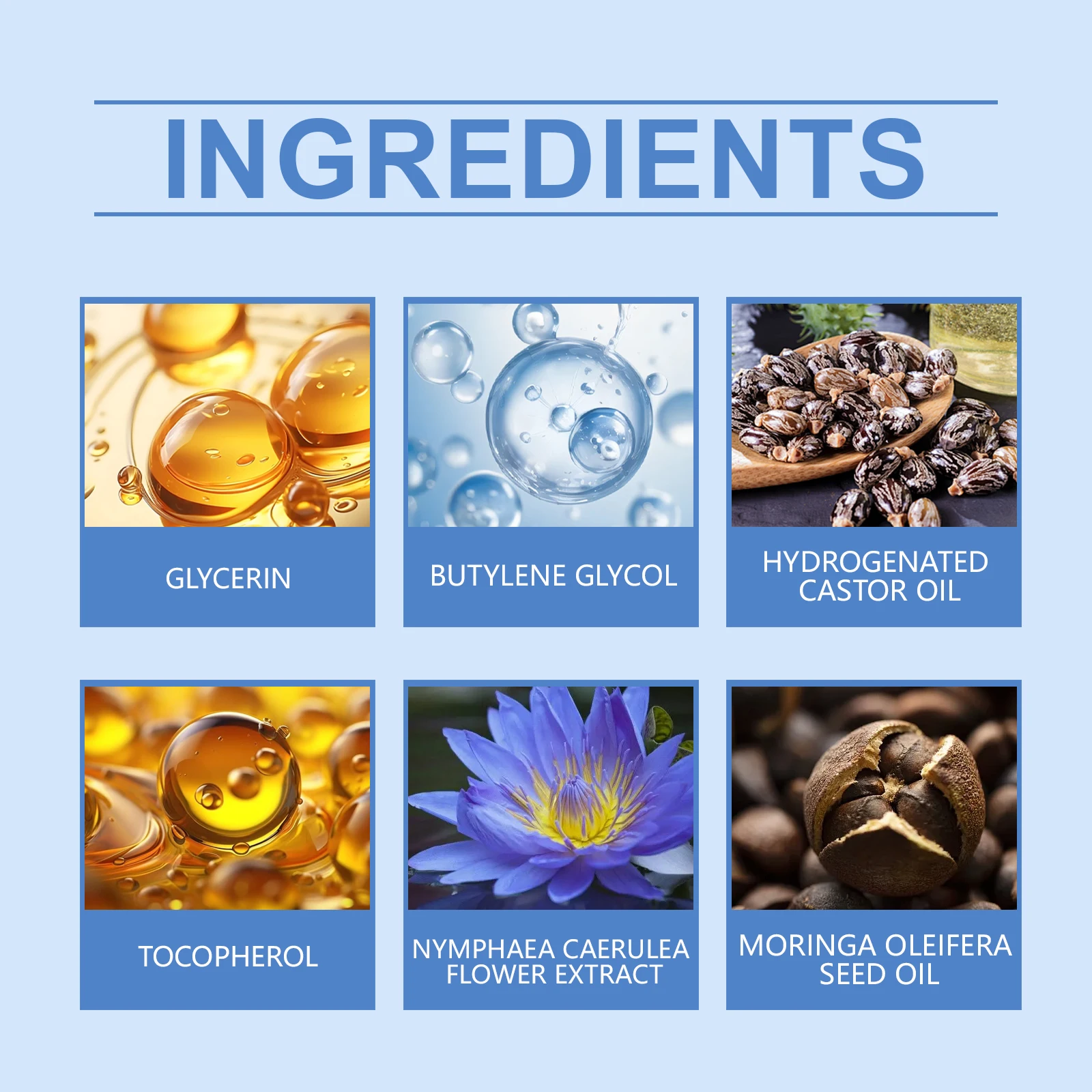 Stress Relief Blue Lotus Massage Oil Deeply Moisturizes, Soothes Muscles & Promotes Relaxation Moringa Oil Body Care Gentle 60ml