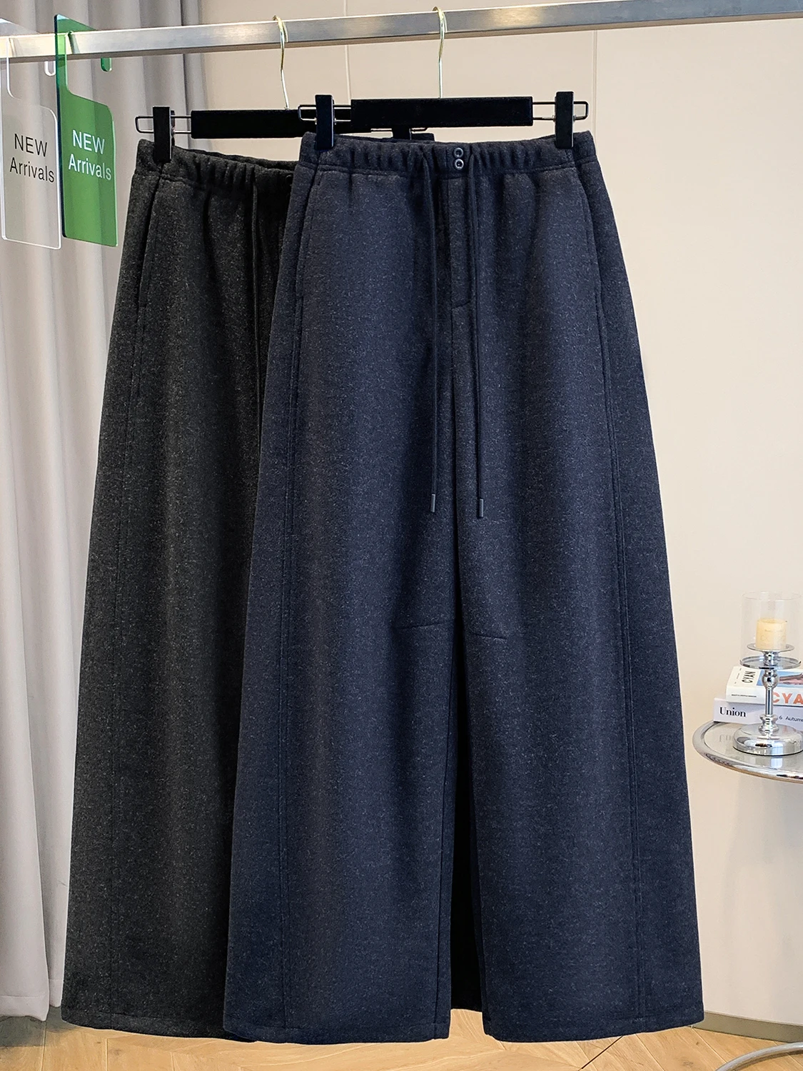 

Thi Wide Leg Pants High Waist Slimming Casual Long Trousers Pure Color Camere Women's plus Size Loose Faionable Trousers