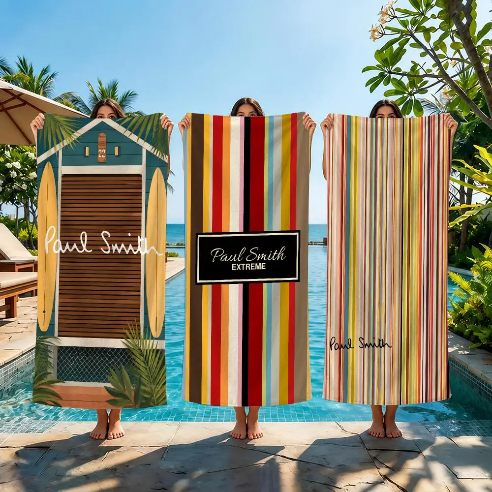 Fashion P-P-Paul Smith Towel Beach Towel Quick Dry Absorbent Bath Towel For Swimming Gym Camping Outdoor Sunbathing