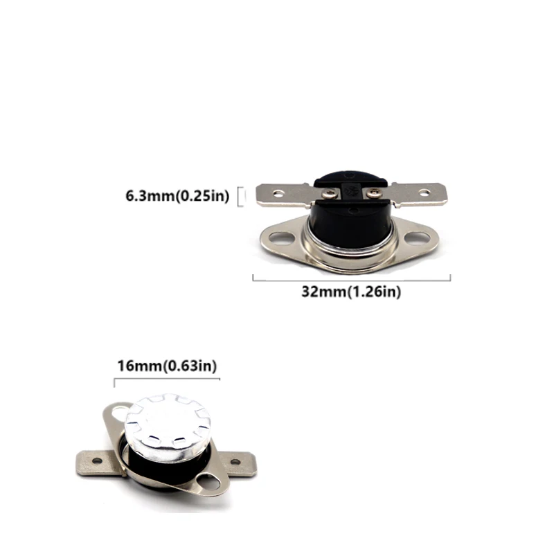 Bimetal thermostat KSD301 10A 250V 0C~350C Temperature Switch Thermal Control 40C 45C 50C 55C 60C 65C 70C 75C 80C-135C Degree