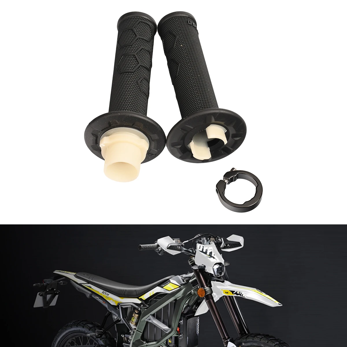 

SURRON Ultra Bee Pit Dirt Bike Throttle Handlebar Motorcycle Grip Rubber Cover Origina For SUR RON SUR-RON 23mm Motocross Parts