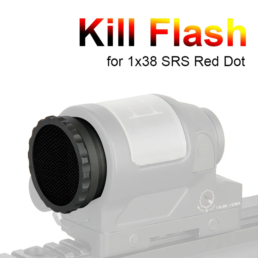 

Hunting airsoft Accessories 38MM Kill Flash Metal Mesh Scope Protector For 1x38mm SRS Red Dot Sight Airsoft Gun gs33-0083