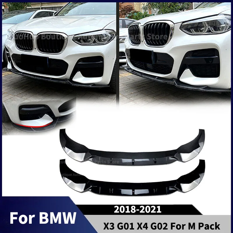 

Для BMW X3 G01 X4 G02 (2018-2021) — сплиттер переднего бампера, обвесы, гоночные решетки, передние накладки, аксессуары для тюнинга (стиль M Pack)