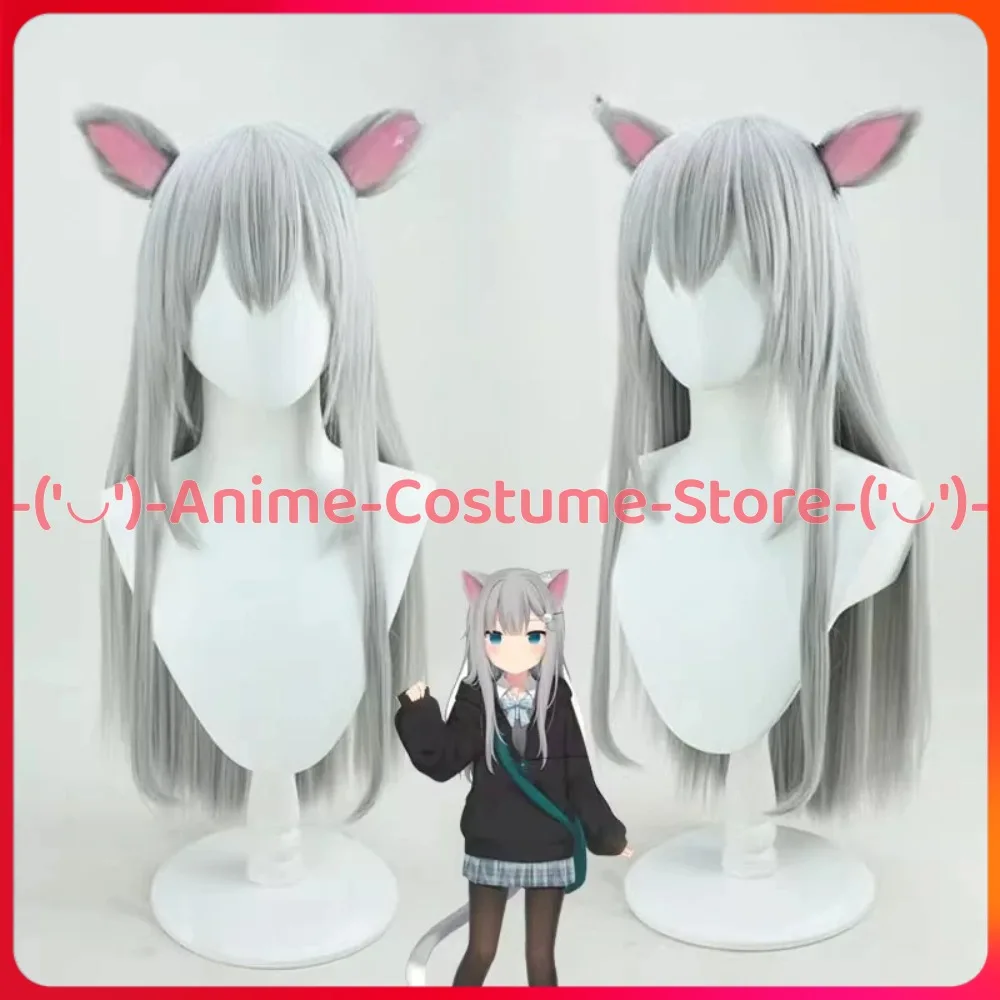 

VTuber Amagi Natsuki Косплей Парик Уши Аниме Игровой Персонаж Хэллоуин Карнавальный Костюм Парики Термостойкие Синтетические Волосы