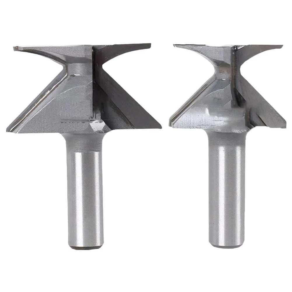 Imagem -03 - Dupla Flauta Carpintaria Router Bits Fresa para Madeira Ferramentas Manuais Ferramenta de Madeira Shank Bit R18 R30 2