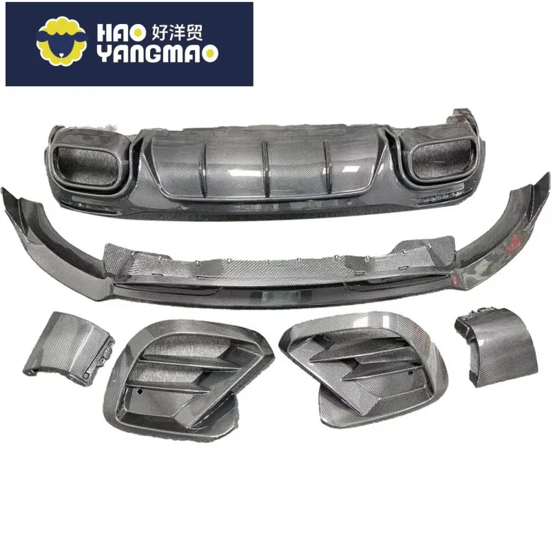 Applicable to GLE53 GLE63 AMGSUV BRBUS-Style Body Kit with Front Lip Diffuser and Air Vents