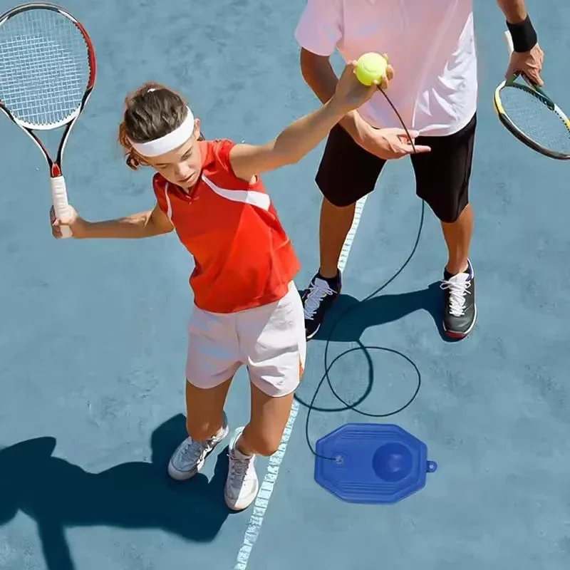 

Tennis Rebound Trainer - Solo Practice Tennis Ball with Adjustable Elastic Cord, Portable Swing Practice Tool for Beginners