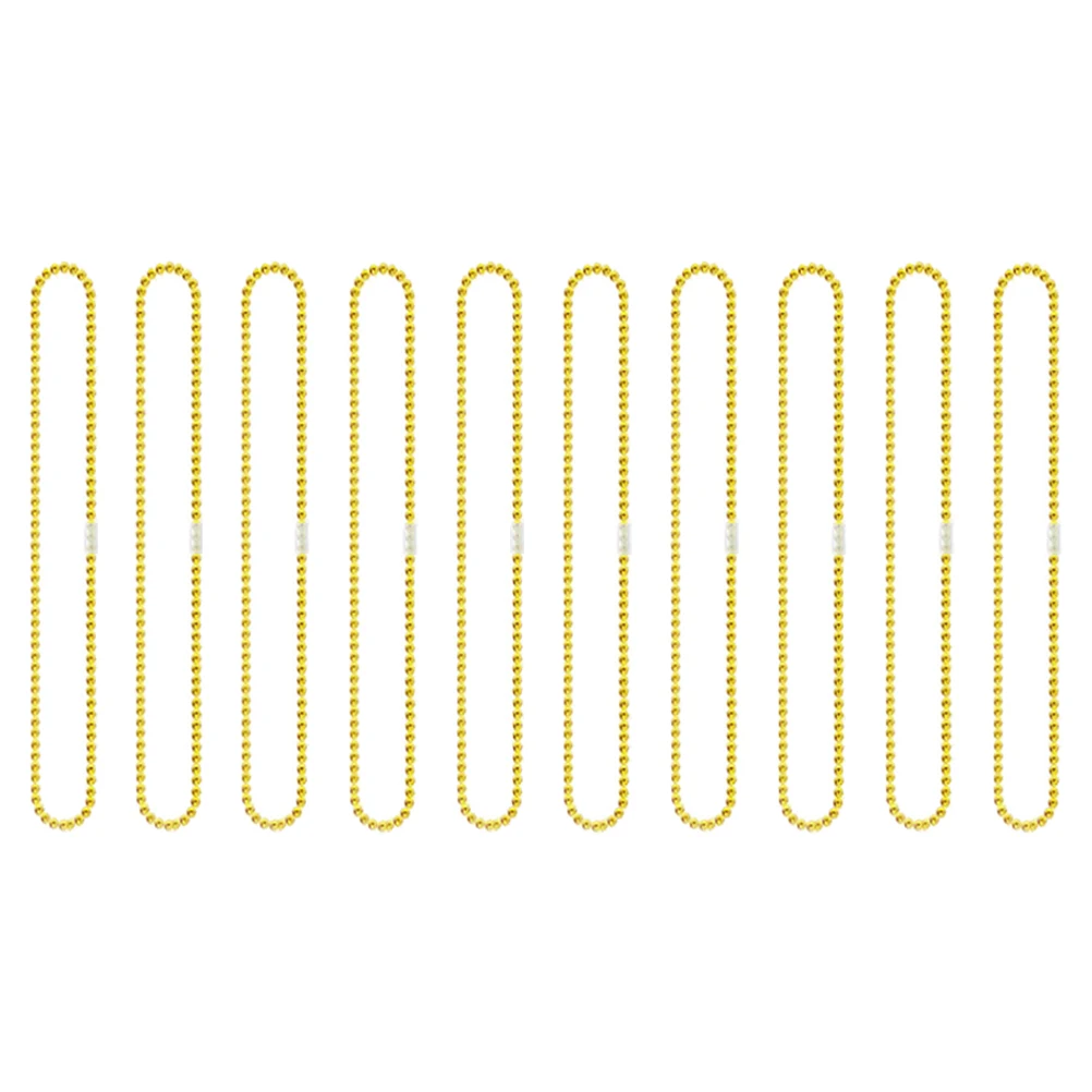 Colar de corrente de contas de plástico colares de festa em massa fiesta frisado colorido festivo