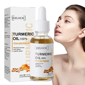 Freckle Remove Turmeric Serum Curcumin Oil Face Whitening Brighten Moisturizing Fade Dark Spot Removal Melaninskin Turmeric Oil