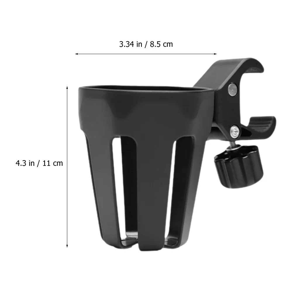 

Universal Sturdy Stroller Bike Handlebar Resistant Drink Holder Compatible With Water Bottle Coffee Beverage