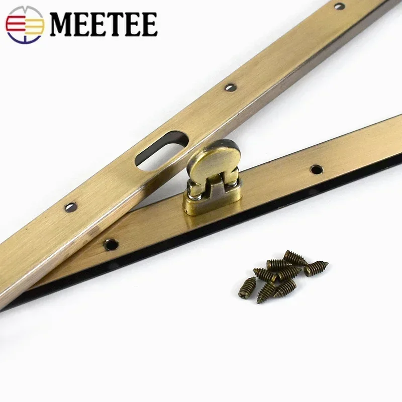 5Pcs Meetee 11.5/19cm Purse Frame Handle Metal Clasps for Wallet Making Women Clutch Kiss Clasp Lock DIY Bags Accessories