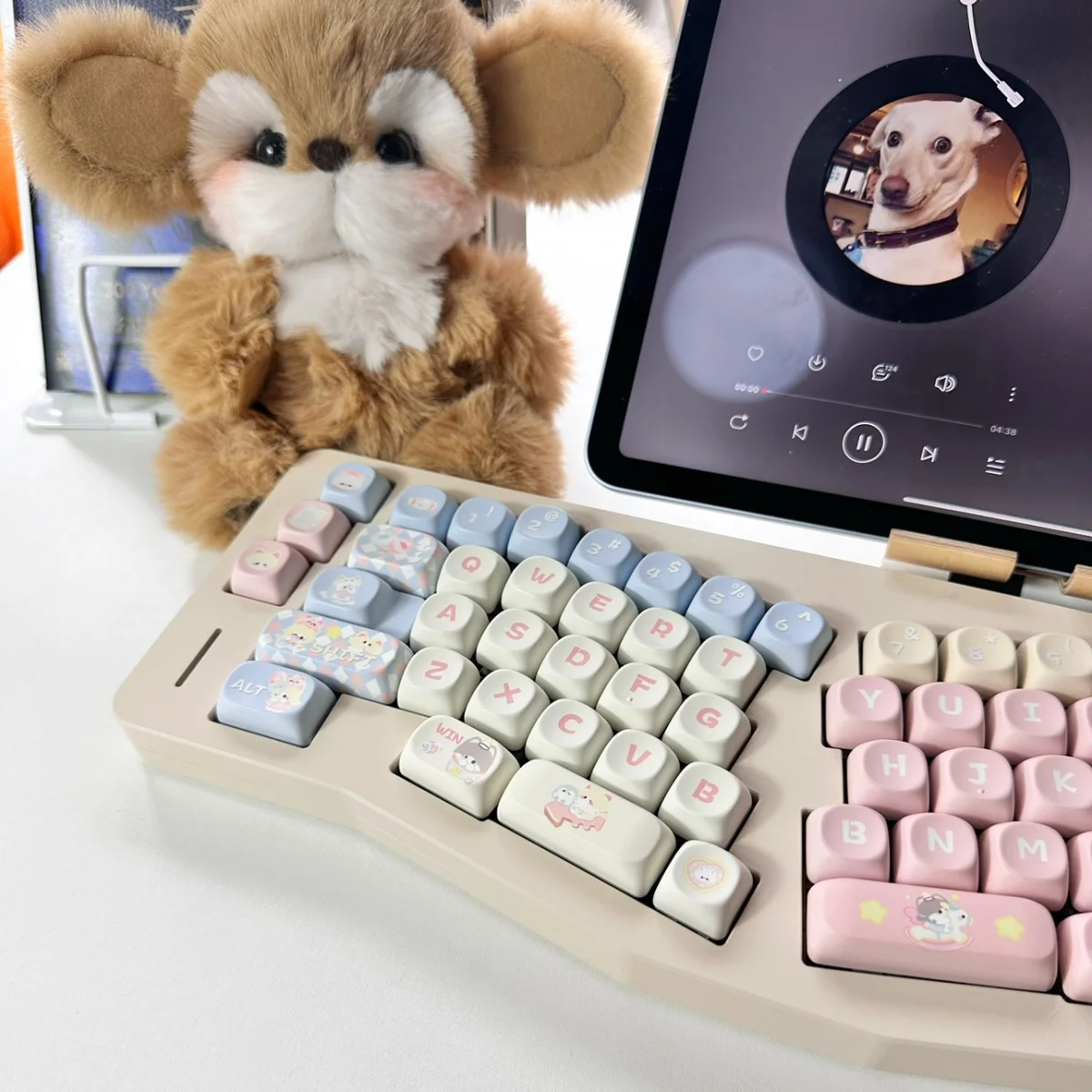 Meow-PBT素材の昇華型キーボードキャップ,DIY,138キー,ほとんどのメカニカルキーボードに適しています