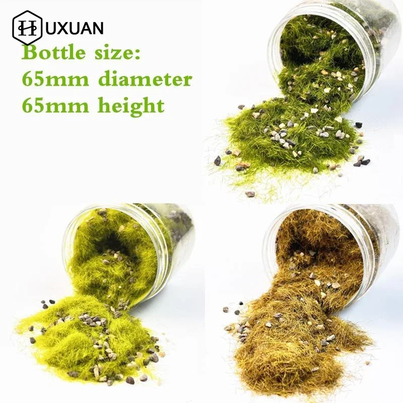 1 Set Micro Scene Diorama Garden Decoration For DIY Model Making 5g/185ml Static Grass Terrain Powder Model With Stone