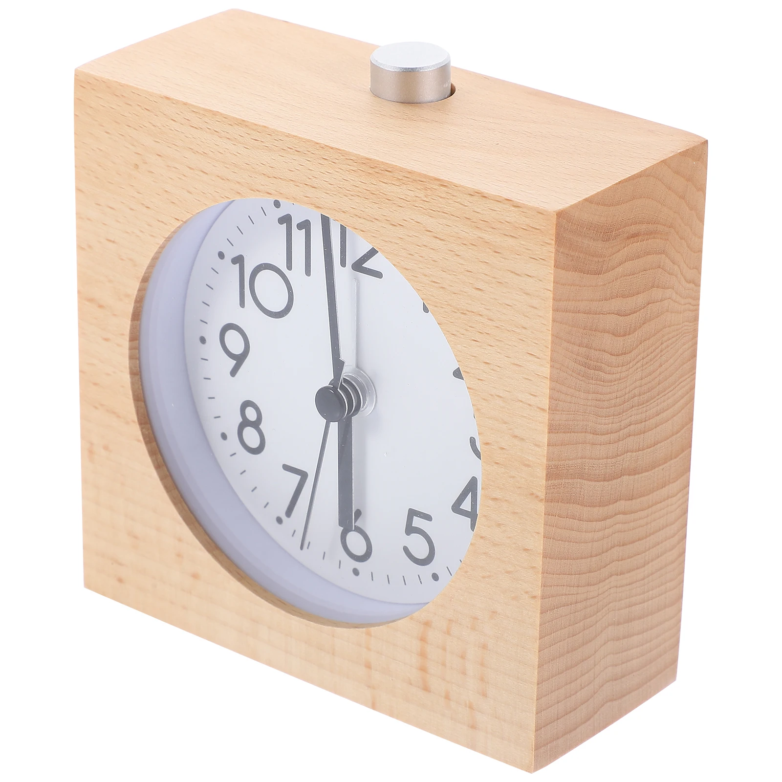 

Wooden Alarm Clock Household for Bedside Clocks Simple Tabletop Office Daily Home