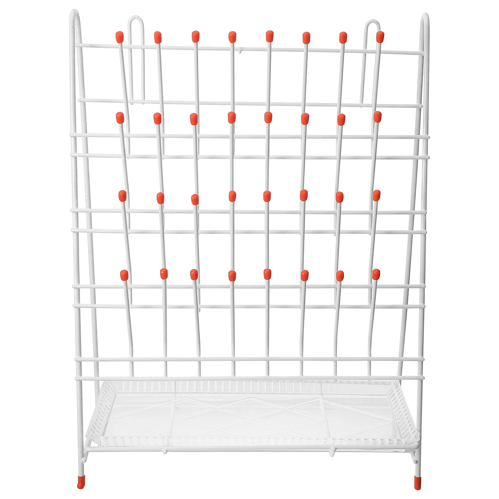 Clothes Dryer Drip Rack Hangers Foldable Lab Glassware Wire Drying White Iron Metal Tube Draining