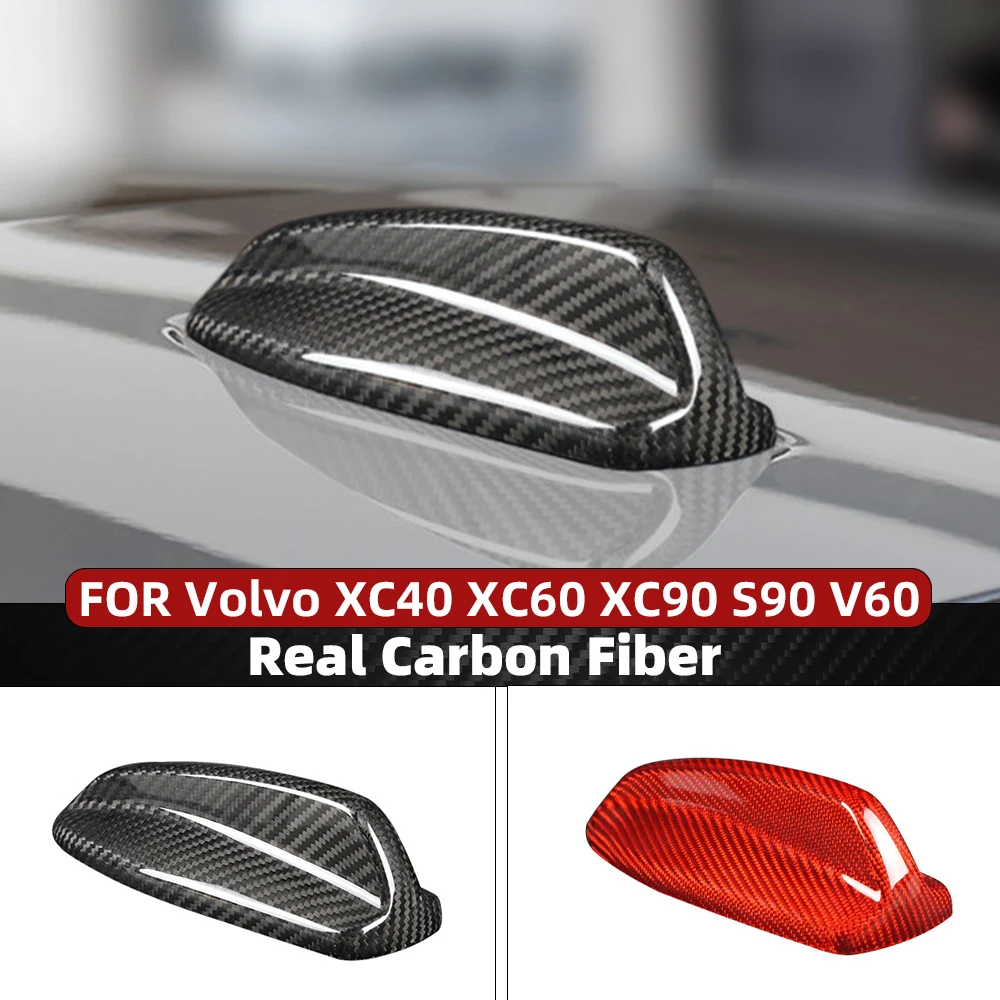 

For Volvo Real Carbon Fiber Shark Fin Aerial Antenna Cap Cover Trim XC60 XC40 XC90 S90 V60 V90