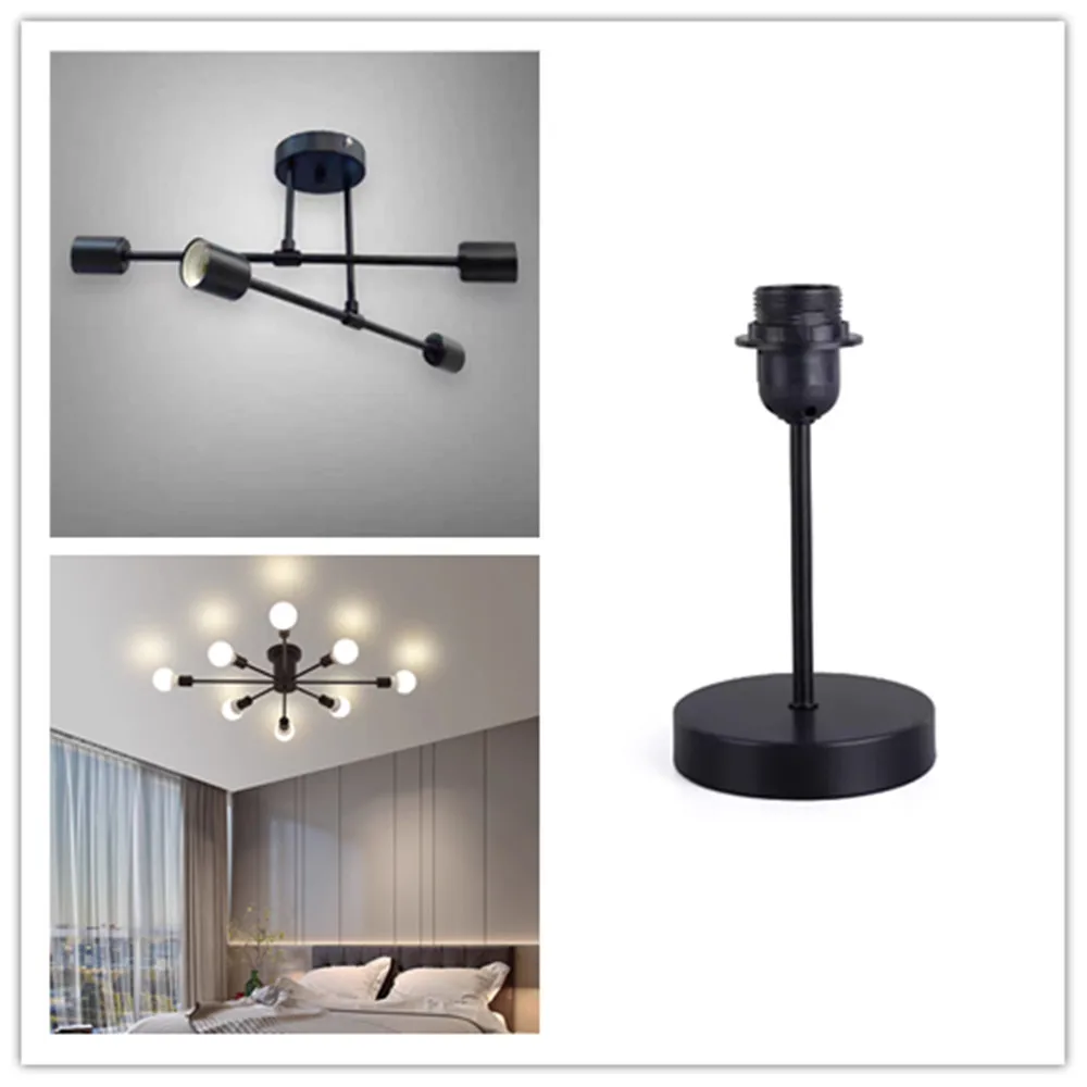 مصباح طاولة/مصباح سقف/مصباح معلق ربط قضيب M10 برأسين خيط خارجي معدني مجوف ملحقات إضاءة الأنبوب