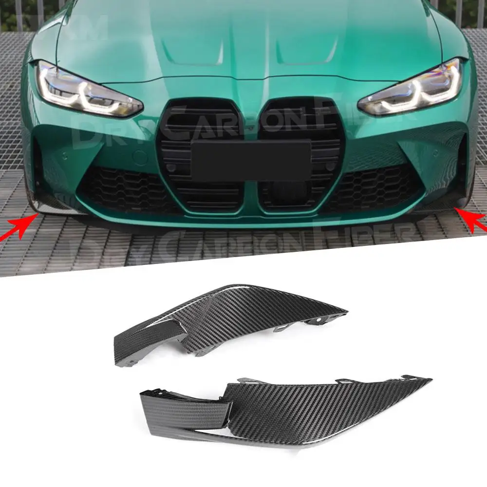 

Real Carbon Fiber Front Bumper Splitter Lips for BMW 3 Series G80 M3 4 Series G82 G83 M4 2021+ Dry Carbon Front Splitter