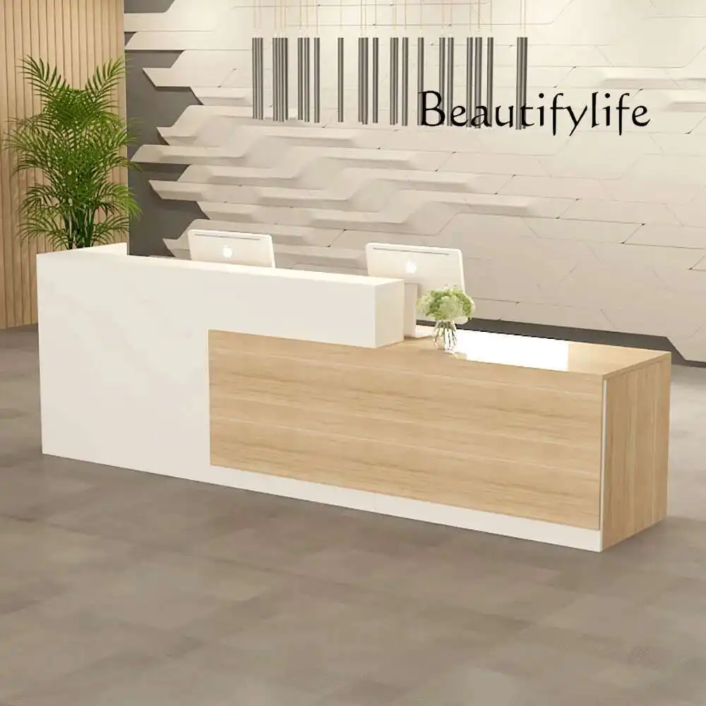 

Luxury Nordic Bar Counter Cabinet Modern Simple Aesthetic Glamour Reception Desks Elegant Fashion Mostrador Commercial Furniture