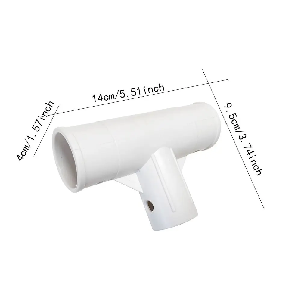 Rust Resistant Pool Hose Adapter 40 mm Straight Tee Hose Connector Sturdy PP Pool Pump Hose Extender for INTEX 28273 Pump