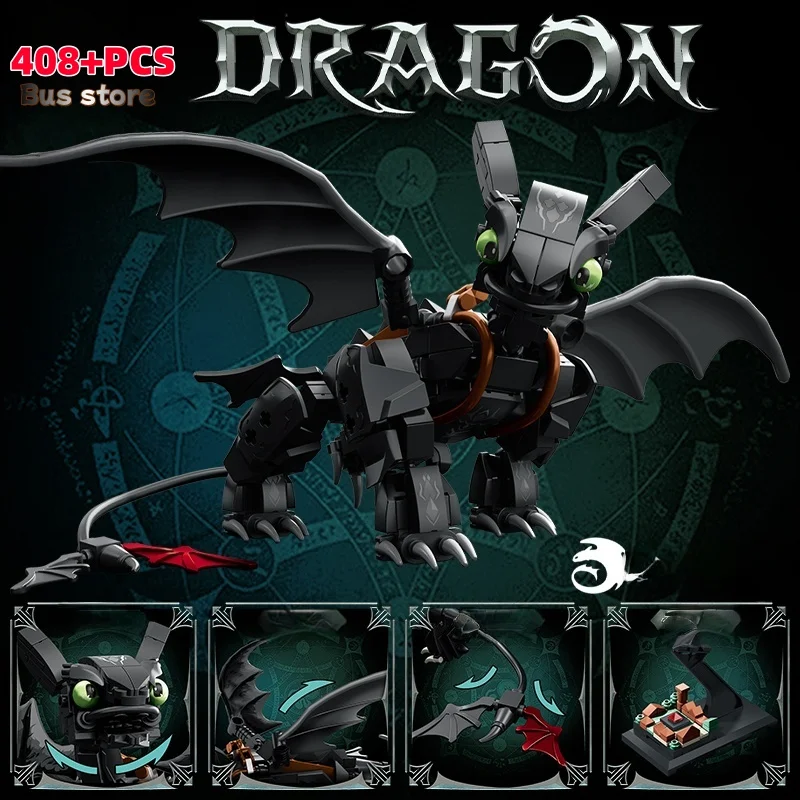 

408pcs Dragon Master Model Building Blocks Set Building Blocks Bricks Collection Model Educational Toys Christmas Gifts