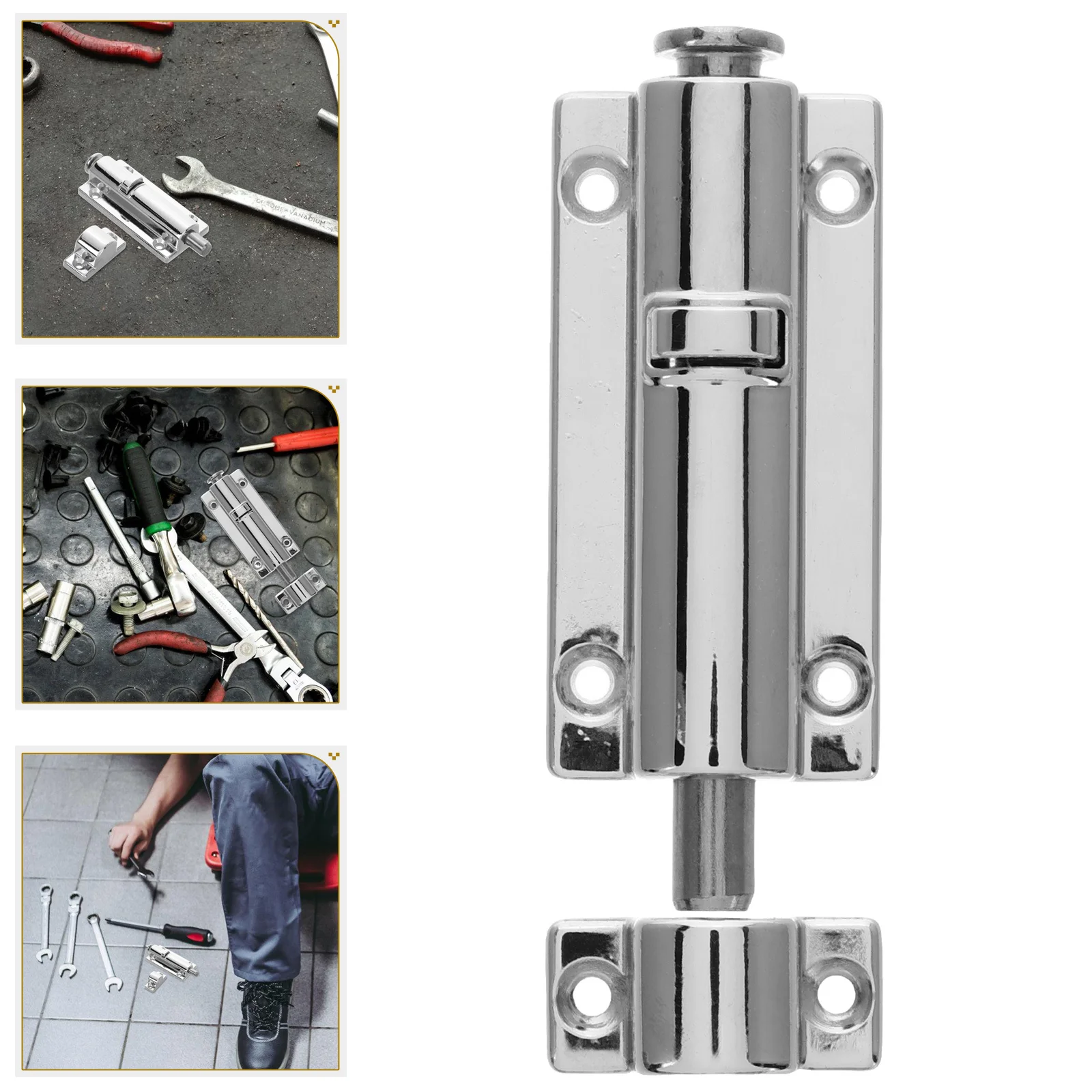 

Spring Bolt Zinc Alloy Slide Door Lock For Bedroom Bathroom Rvs Safety Latch Durable Door Lock Latch Window Security