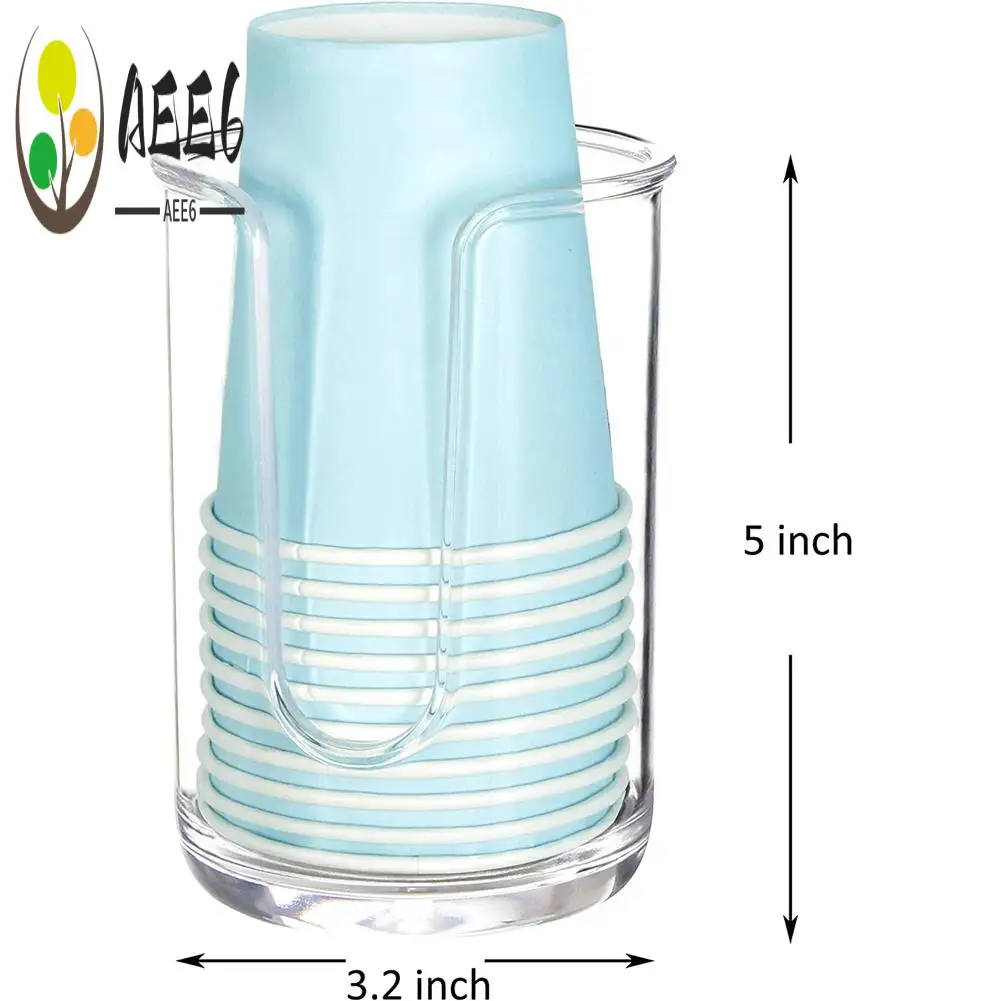 

AEE6-акриловый держатель для чашек для ванной комнаты, одноразовый бумажный стаканчик, держатель для стаканов для полоскания рта для ванной комнаты, стойка для гостевой комнаты