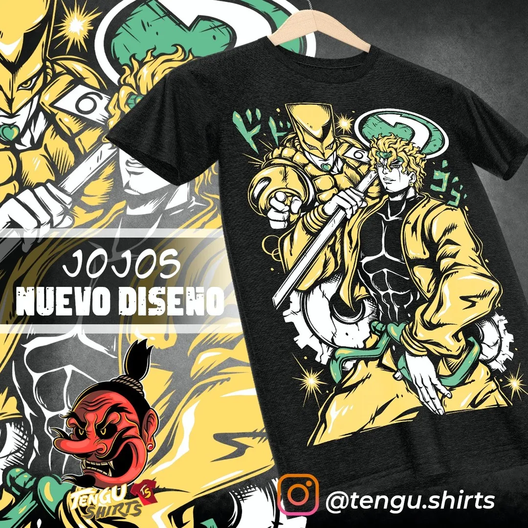 JoJo Bizarre Adventure Shirt Jotaro Kujo T-Shirt Dio Giorno T-Shirt Anime Shirt