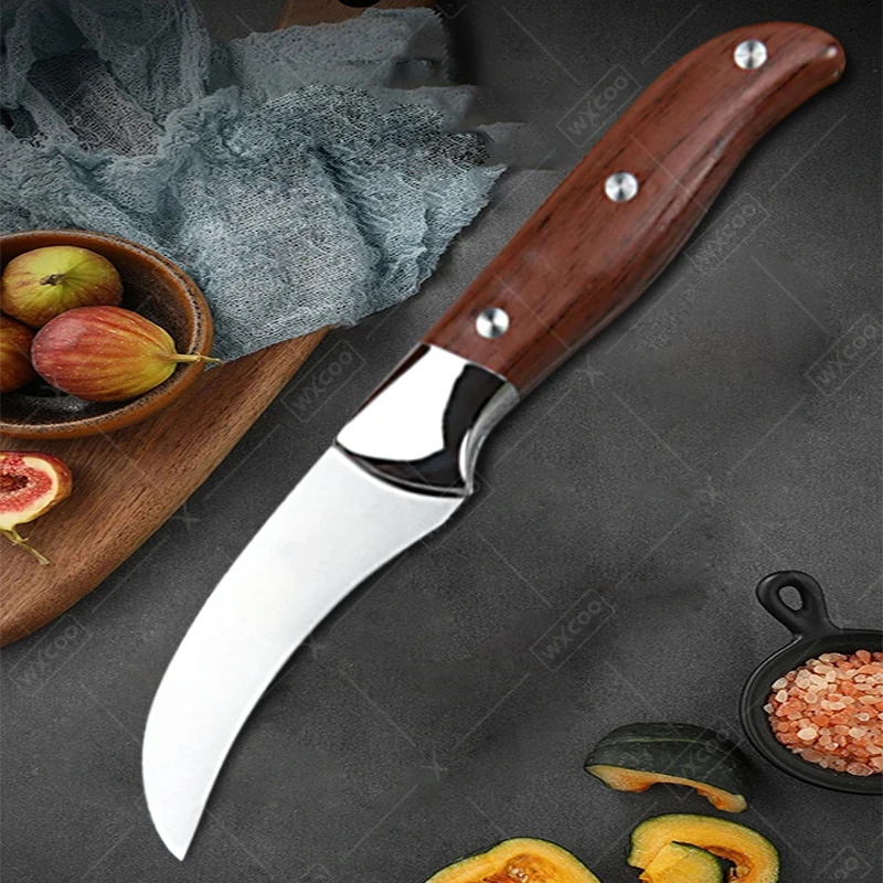 WXCOO Hand Forged Pork and Lamb Knife Kitchen Boning Knife Stainless Steel Fruit Paring Knife Steak Knife BBQ Kitchen Supplies