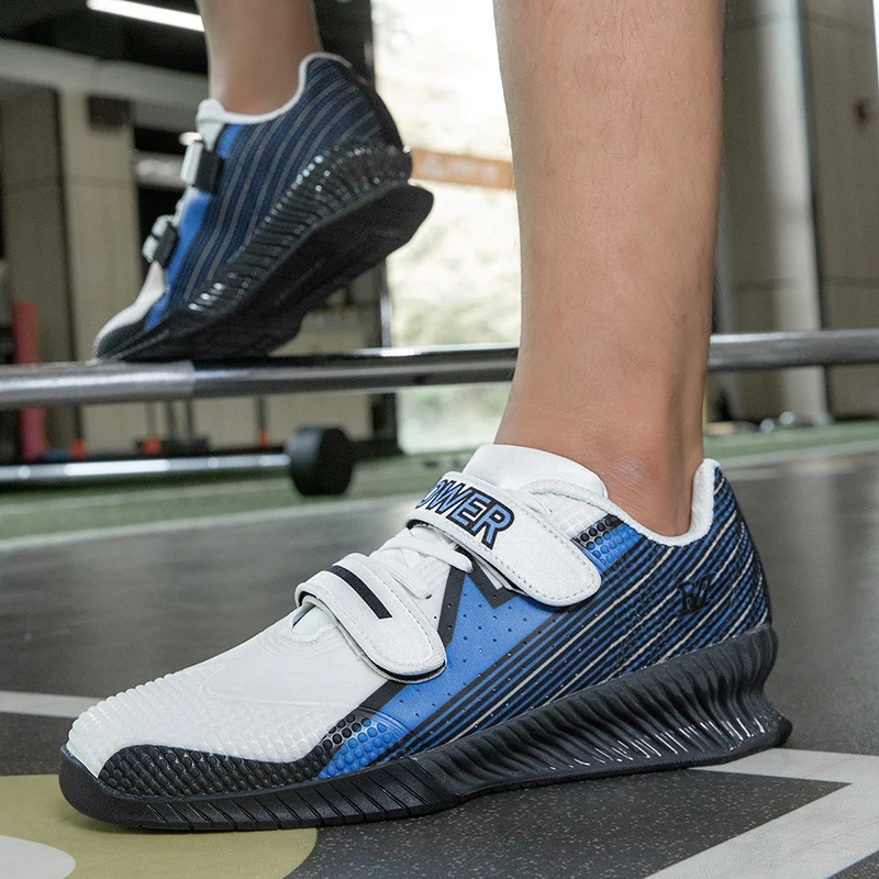 New Men's Weightlifting Training Shoes Indoor Large Size 46 High Quality Squat Hard Pull Shoes Men's Weightlifting Shoes