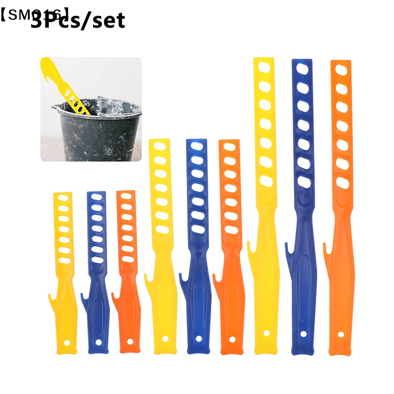 3Pcs Stirring Rod Stick For Paint Reusable Portable Tool Mixing Manual Bucket Handheld Plastic Home Finishing【SMQ】