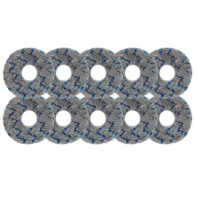 แผ่นถูพื้นไม้ถูพื้นซักได้แบบนำกลับมาใช้ใหม่ได้สำหรับ Ecovacs T10หูกวางรอบทิศทาง/T10เทอร์โบ/X1รอบทิศทาง/X1 turbor