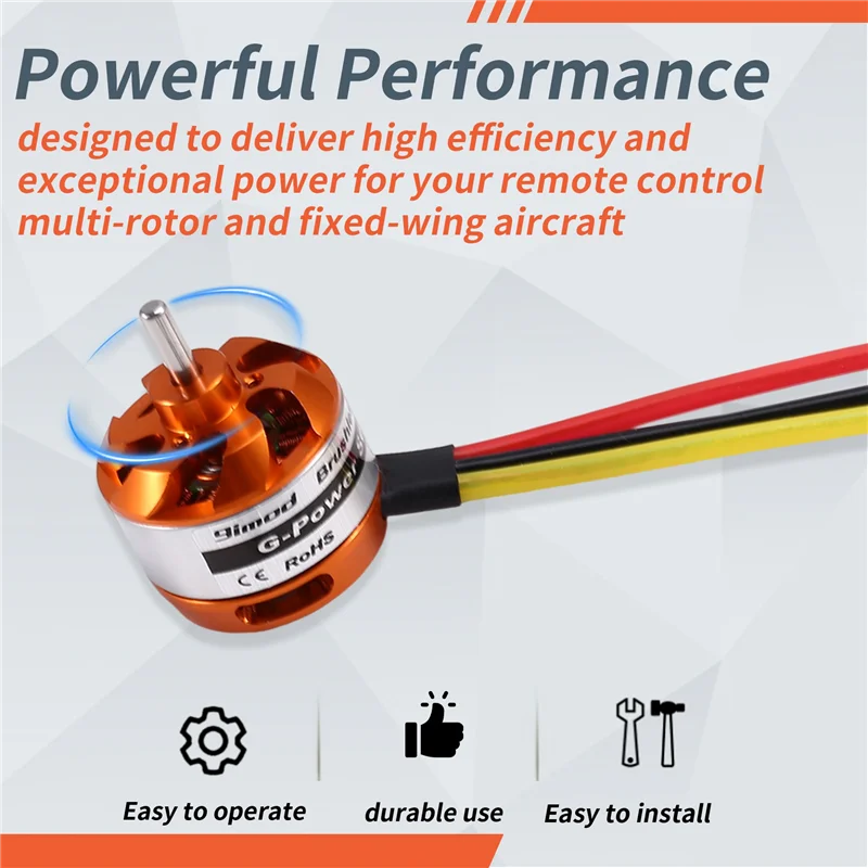 A04F-D2822 Motore brushless Motore rotore esterno brushless adatto per velivoli ad ala fissa multi-rotore telecomandati