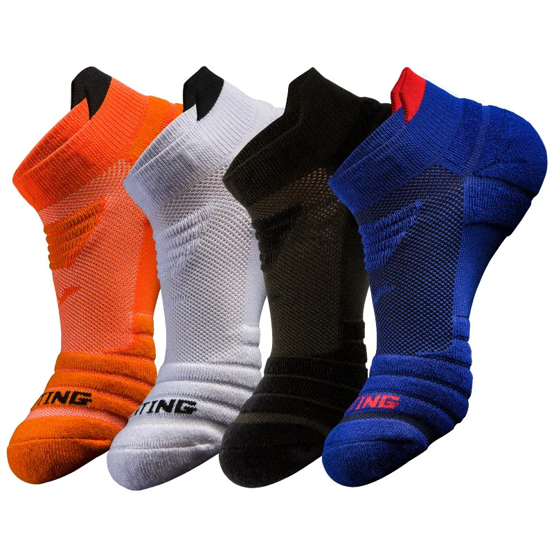 Sports socks men's running professional marathon thick towel bottom four season tennis cotton socks basketball socks women's bre