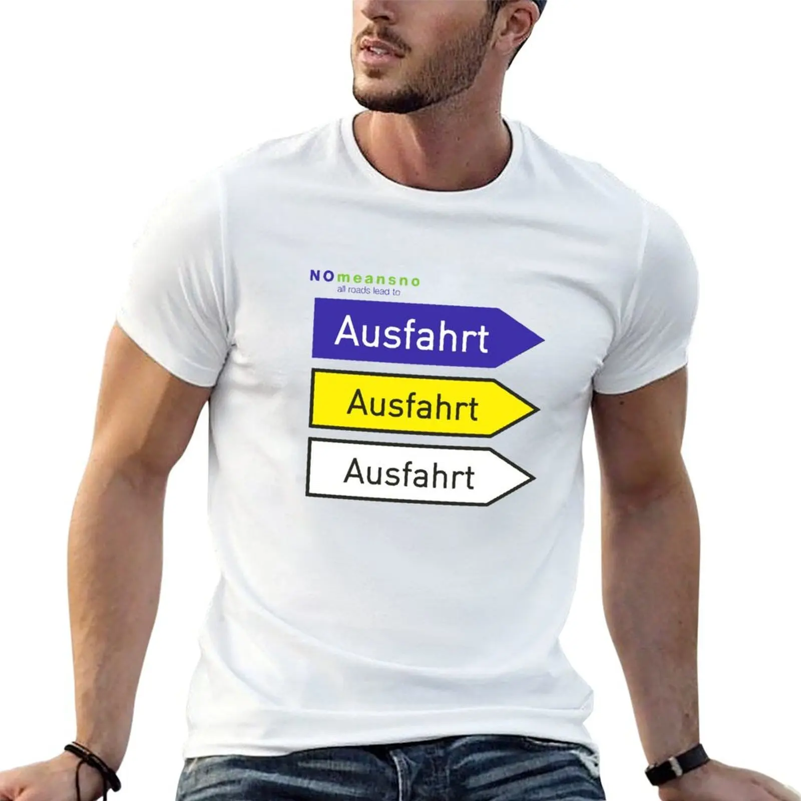 

Nomeansno All Roads Lead To Ausfahrt T-Shirt t shirt personalised t shirts designer T-Shirt