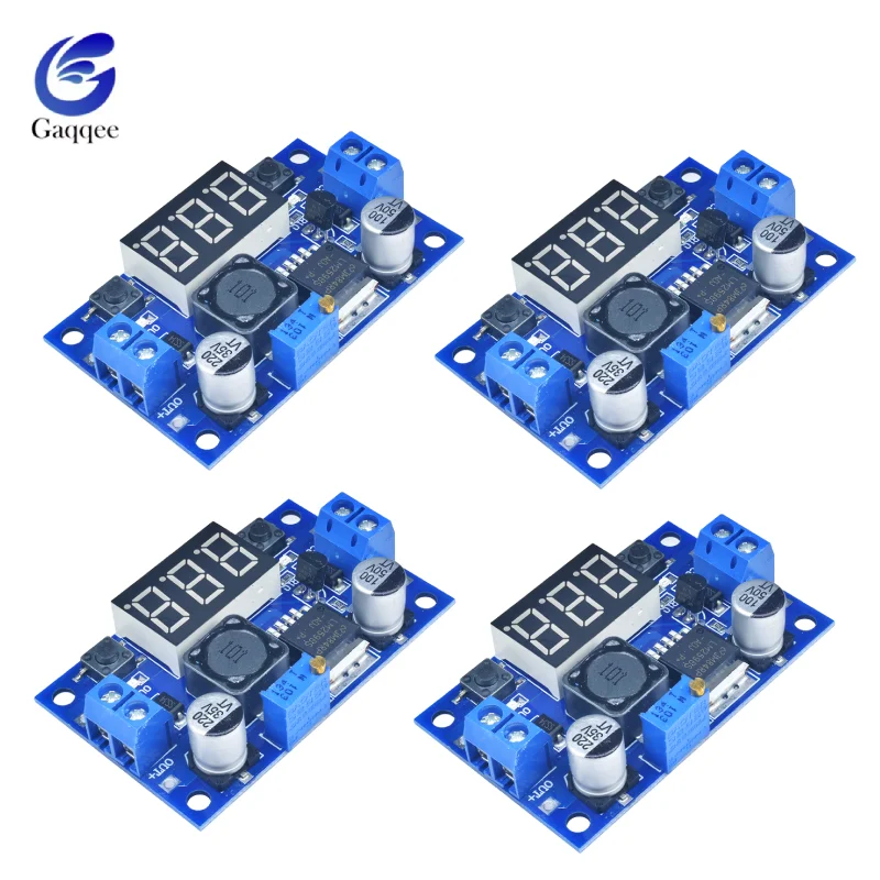 1/6 Pcs M2596 Step-down Module DC 4-40V to 1.25-37V Voltage Regulator Short Circuit Protection Digital Board Power Supply Module