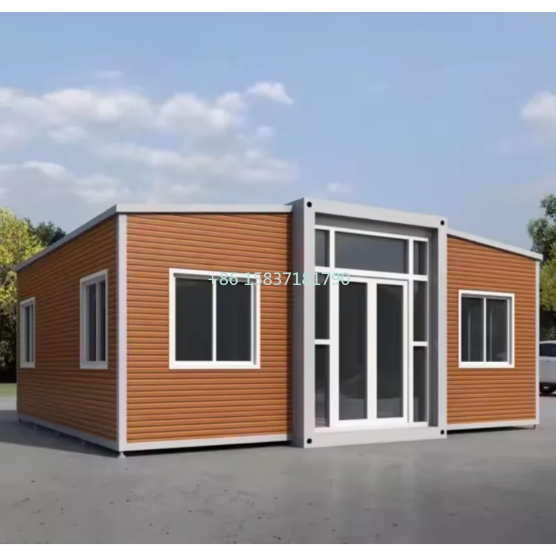 Low Cost Folding Container House 2 Bedroom Foldable Container Mobile Home 20FT Expandable House Container Living Room for US