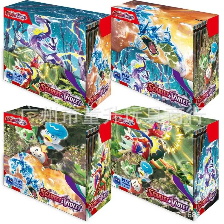 360 Stuks/Set Pokémon Kaarten Briljante Sterren Paldea Evolved Phantasmal FLAMES 151 MEGA EVOLUTION Engelse Booster Battle Transactie