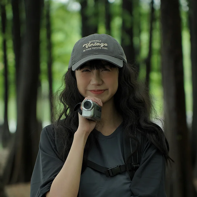 Retro Style Baseball Cap,Fashionable Embroidered Letter, Multifunctional Casual Sun Protection For Spring And Summer,Unisex