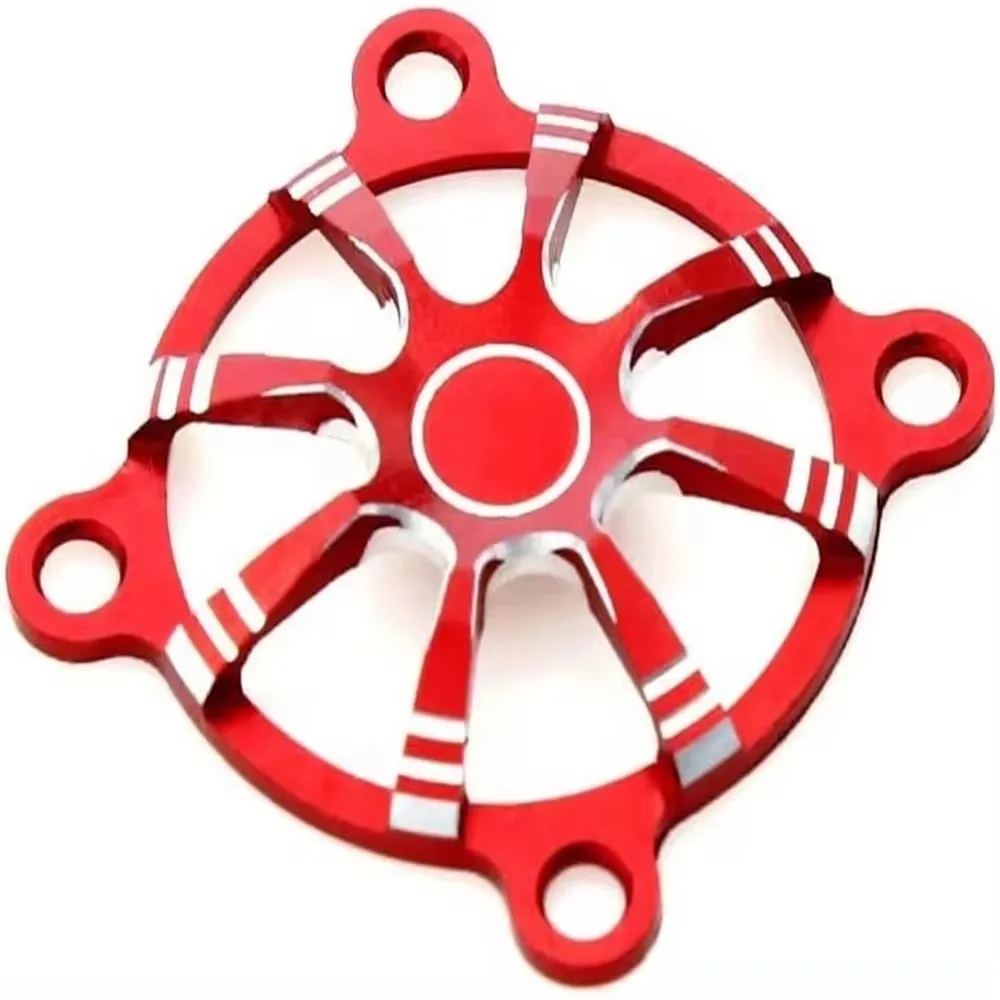 1PCS Model Car Cooling Fan Protective Cover Aluminum Alloy Fan Protective Cover Universal RS Red Spider Produced R44